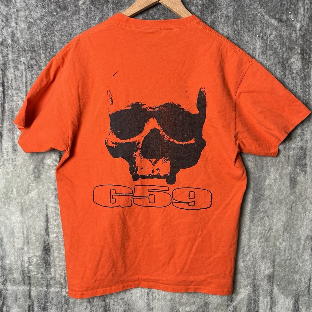 Suicideboys G59 Records T-Shirt Size Large Rap Hip Hop Logo Orange